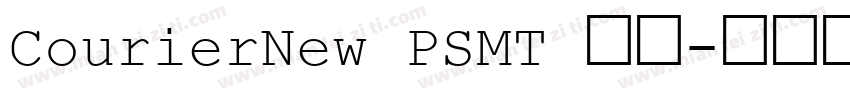 CourierNew PSMT 普通字体转换